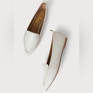 NIB Lulu’s Emmy Loafers Flats White/Ivory Size 8.5 Women’s